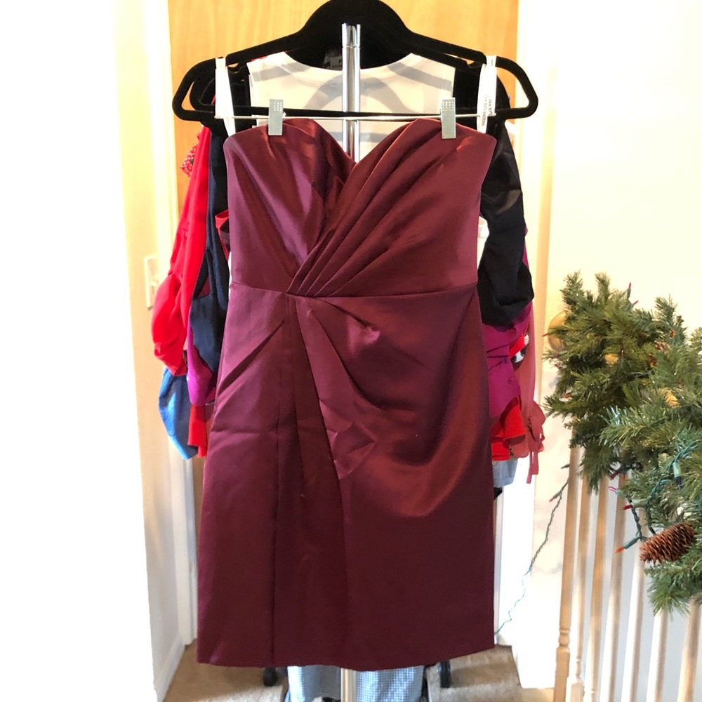 Formal dress in Wine